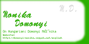 monika domonyi business card